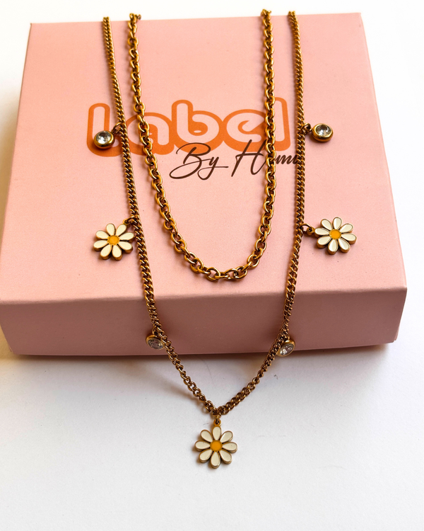 Flowers Layered Necklace