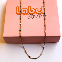 Beach enamel necklace