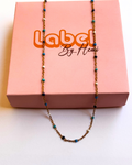 Beach enamel necklace