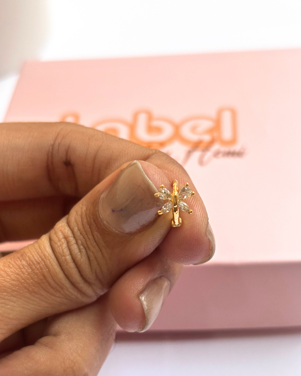 Butterfly mini hoops