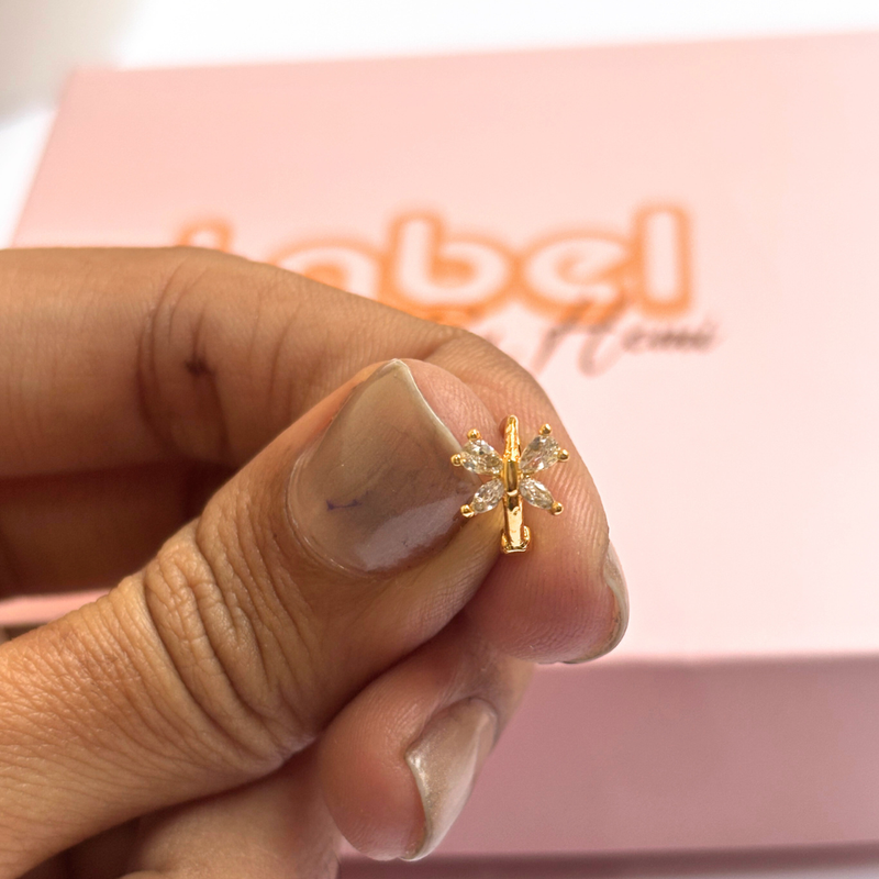Butterfly mini hoops