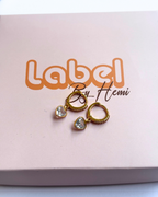 Heart spark hoops