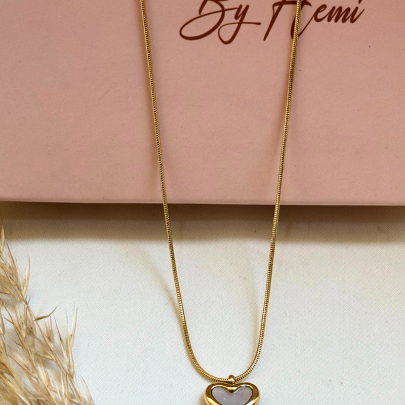 MOP Heart Necklace