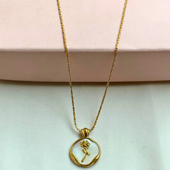 MOP Rose Necklace