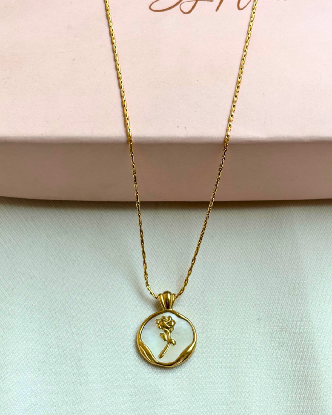 MOP Rose Necklace
