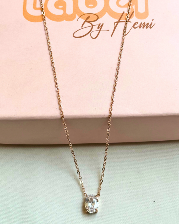 Oval Stone necklace
