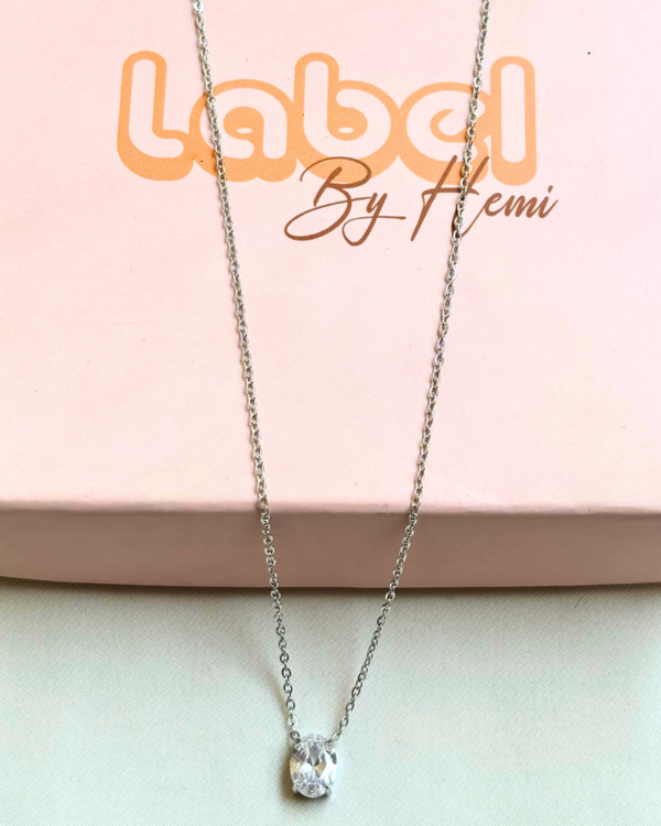 Oval Stone necklace