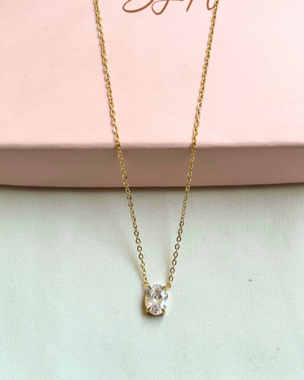Oval Stone necklace