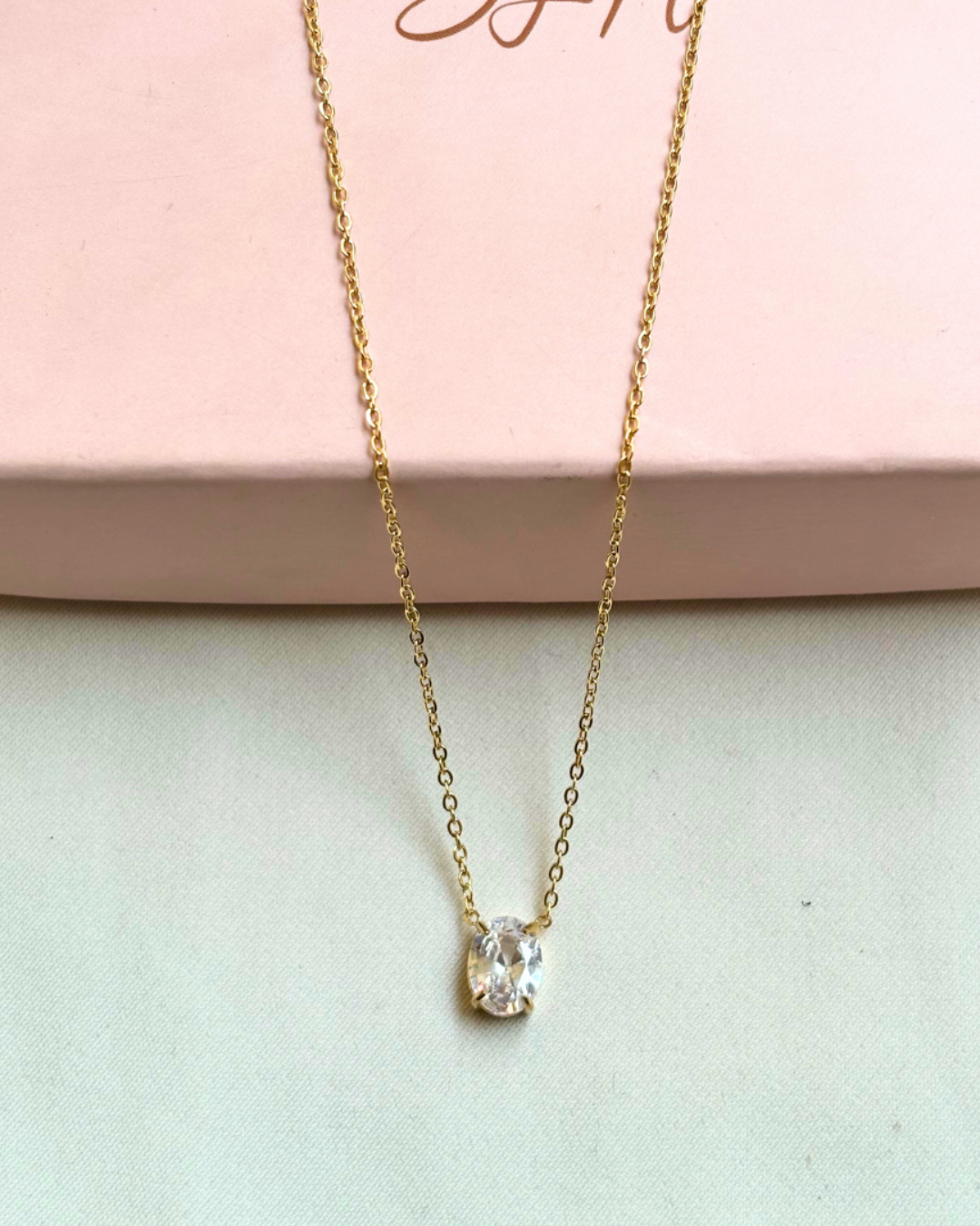 Oval Stone necklace