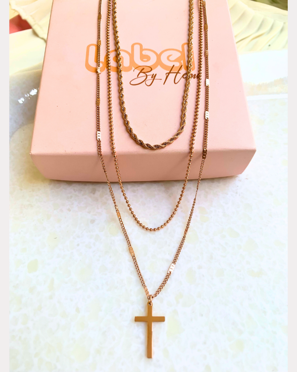 Hanging Holy Cross Necklace