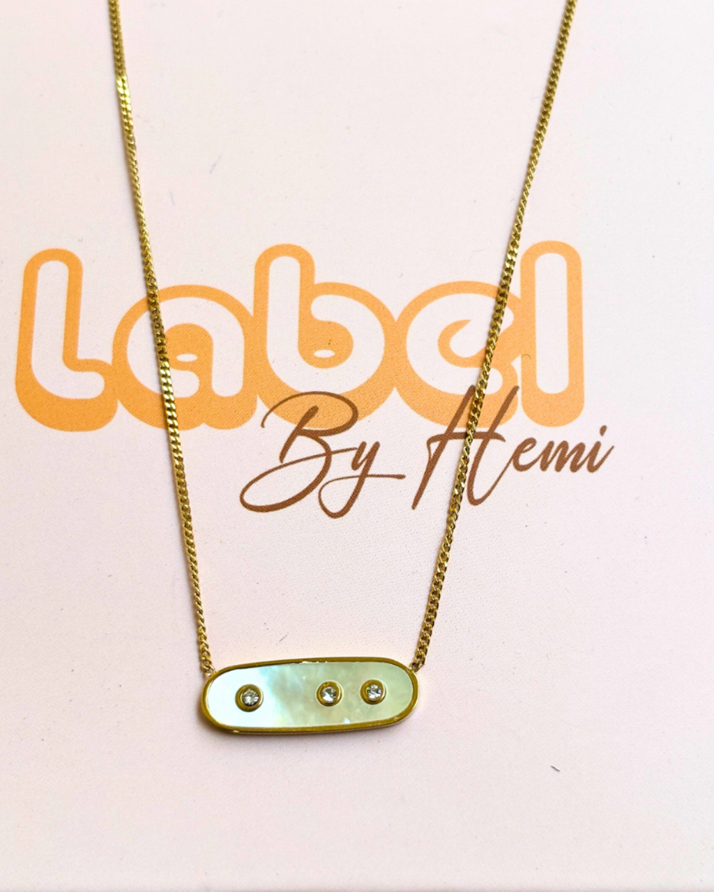 Mop stone necklace